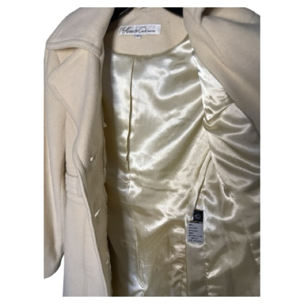 Kenneth Cole Ivory Wool Coat size 2 - Picture 5 of 6